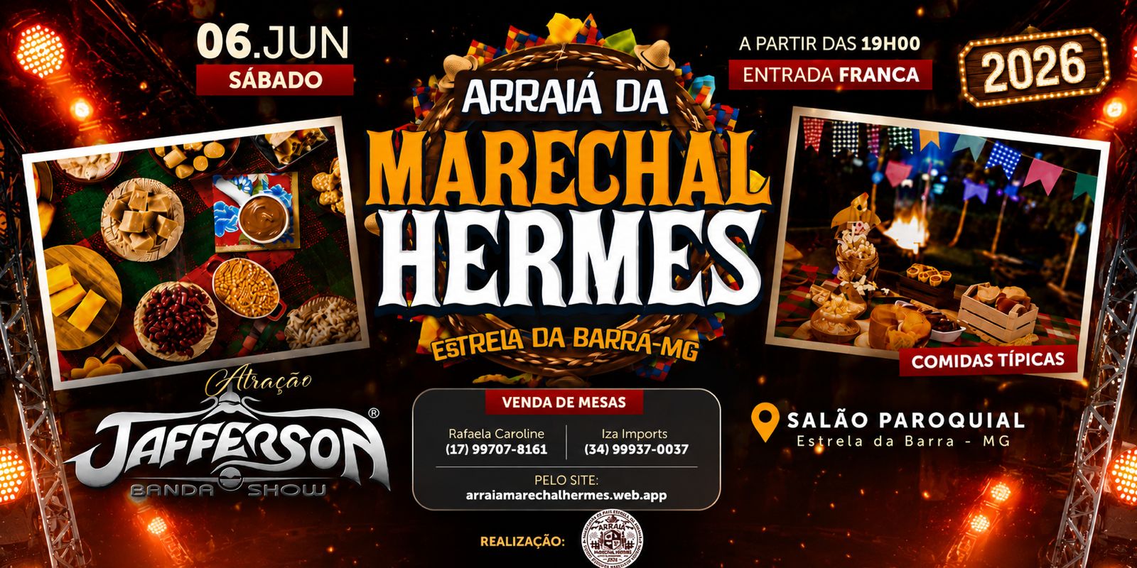 Banner da festa